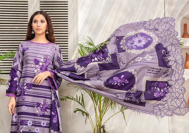 ALEEZAY Viscose EMB Shirt & Dupatta VOL - 2462 - Libaas Fabrics
