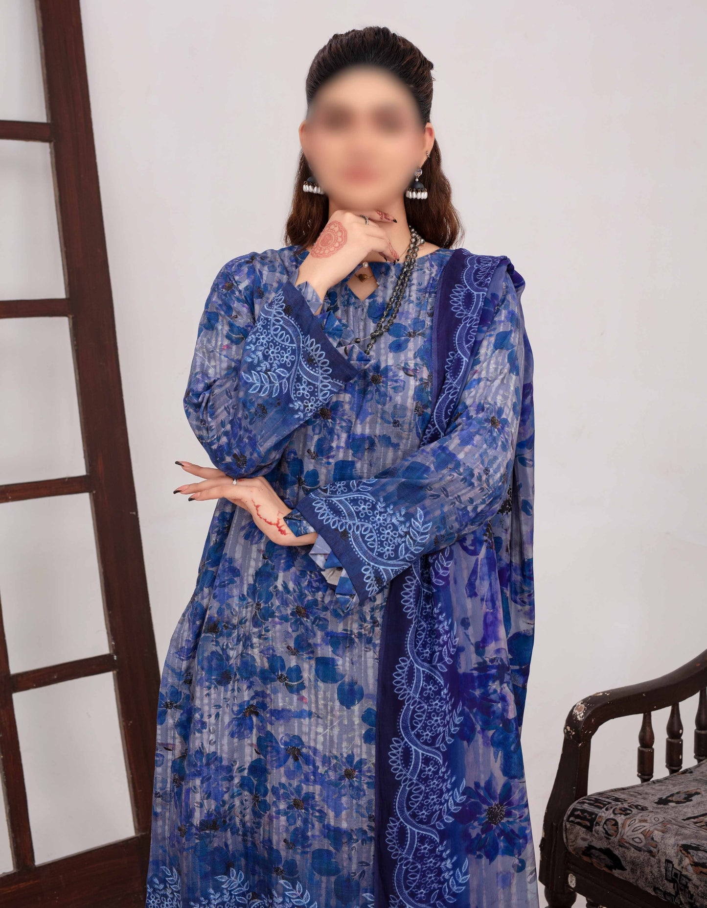 ALEEZAY Viscose EMB Shirt & Dupatta VOL - 2471 - Libaas Fabrics