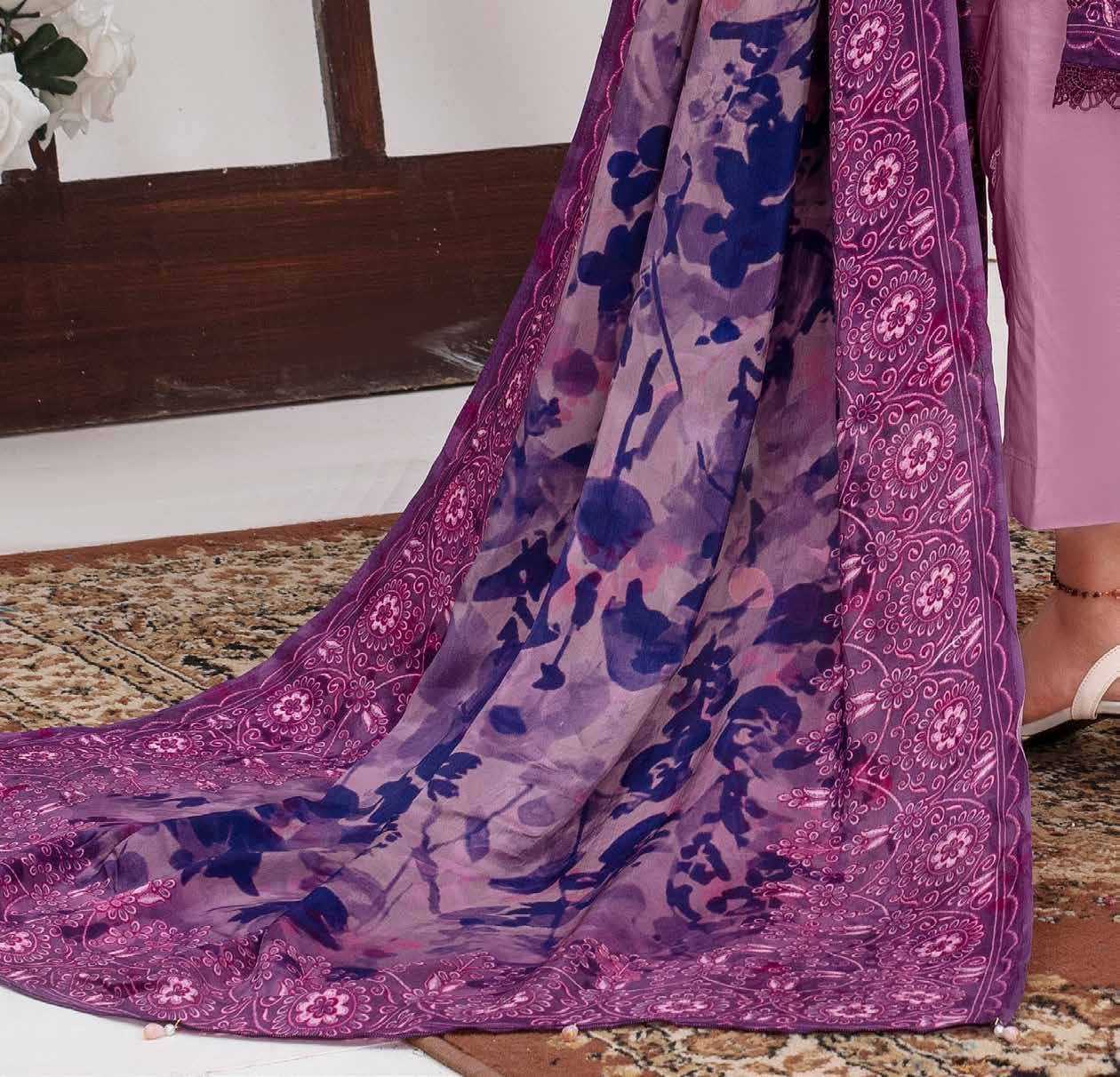 ALEEZAY Viscose EMB Shirt & Dupatta VOL - 2471 - Libaas Fabrics