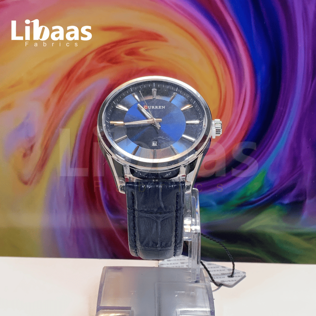 CURREN MEN'S LEATHER STRAP PREMIUM WATCH - Libaas Fabrics