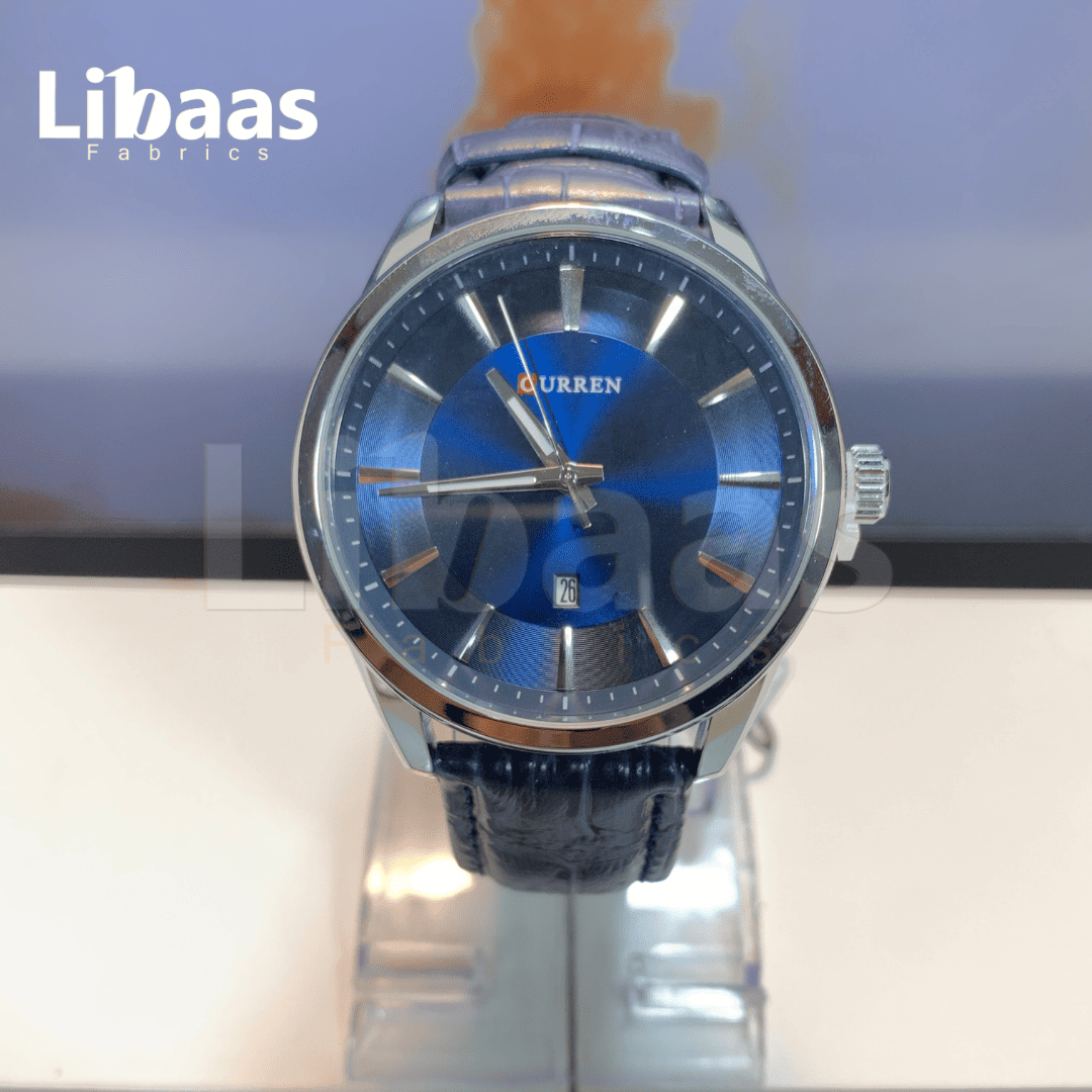CURREN MEN'S LEATHER STRAP PREMIUM WATCH - Libaas Fabrics