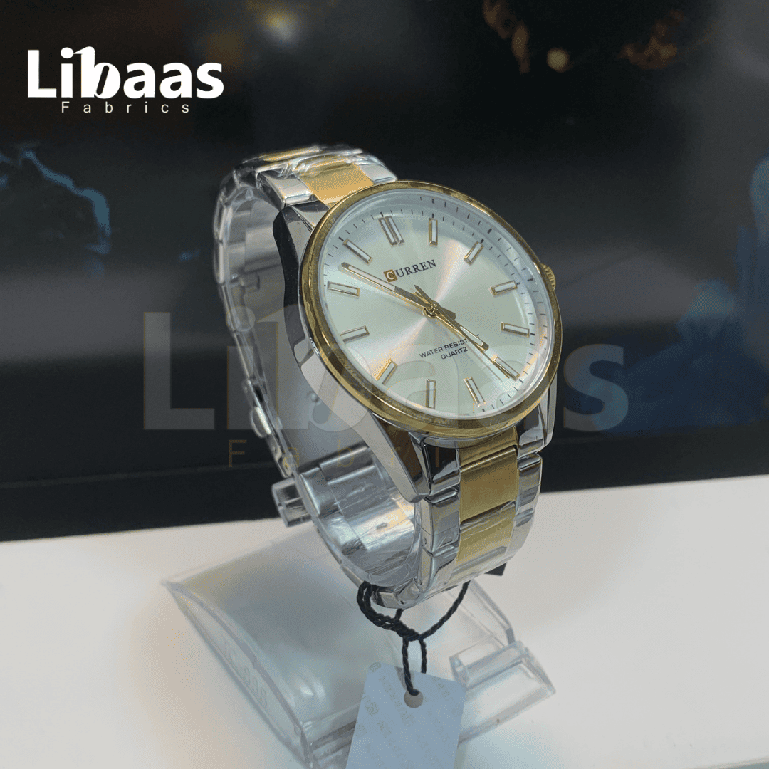 CURREN MEN'S QUARTZ WATER RESISTANT STAINLESS STEEL WATCH - Libaas Fabrics