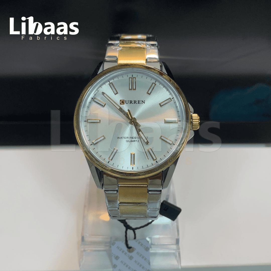 CURREN MEN'S QUARTZ WATER RESISTANT STAINLESS STEEL WATCH - Libaas Fabrics