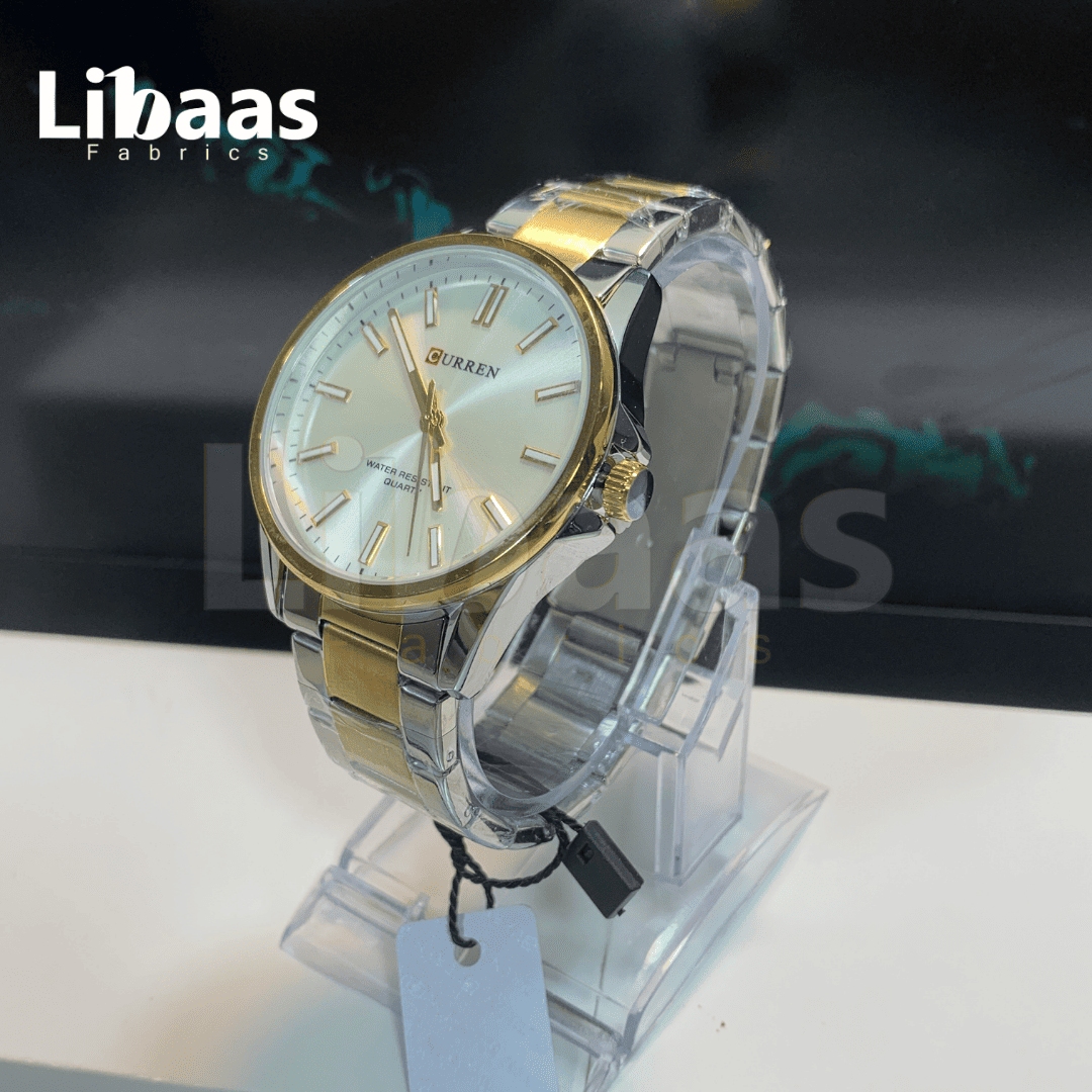 CURREN MEN'S QUARTZ WATER RESISTANT STAINLESS STEEL WATCH - Libaas Fabrics