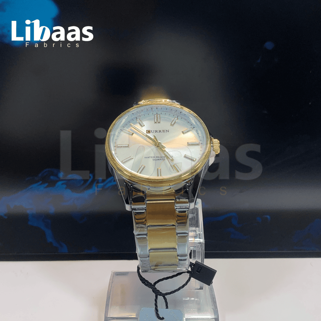 CURREN MEN'S QUARTZ WATER RESISTANT STAINLESS STEEL WATCH - Libaas Fabrics