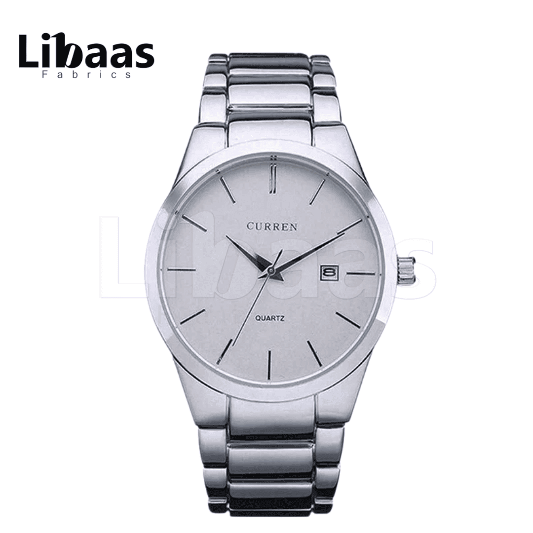 CURREN Men's Watch Stainless Steel Water Resist Quartz - Libaas Fabrics