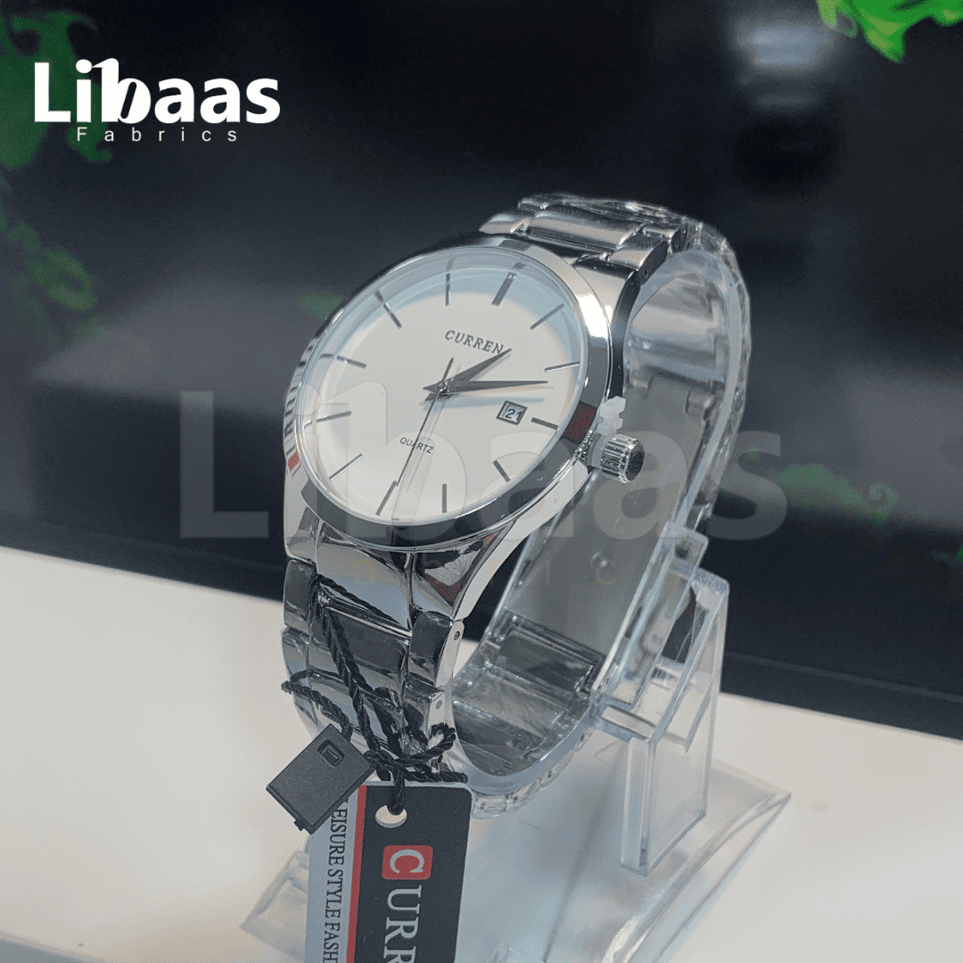CURREN Men's Watch Stainless Steel Water Resist Quartz - Libaas Fabrics