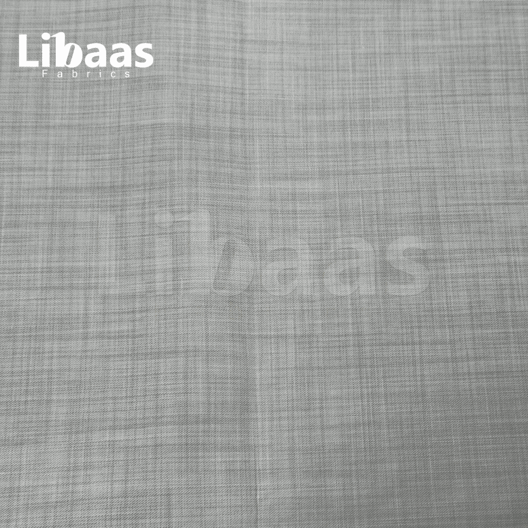 Imported Suiting Grey Textured High Twist Blend – England Fashion (Dormueil Premium) - Libaas Fabrics