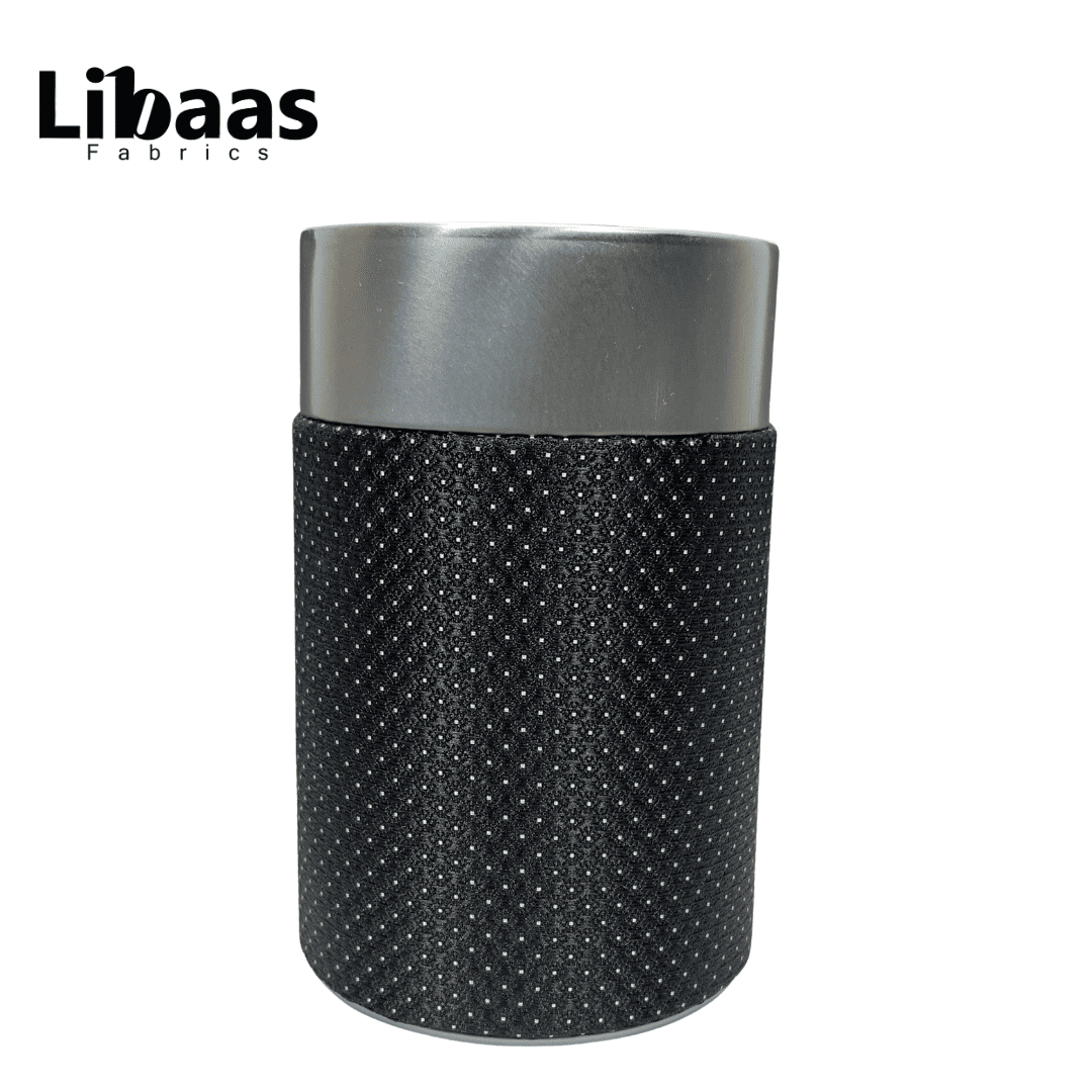 Luxury 3 - Piece Tie Set – Classic Black with Fine Dot Pattern - Libaas Fabrics