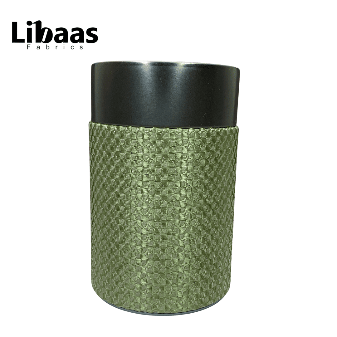 Luxury 3 - Piece Tie Set – Light Green with Geometric Texture - Libaas Fabrics