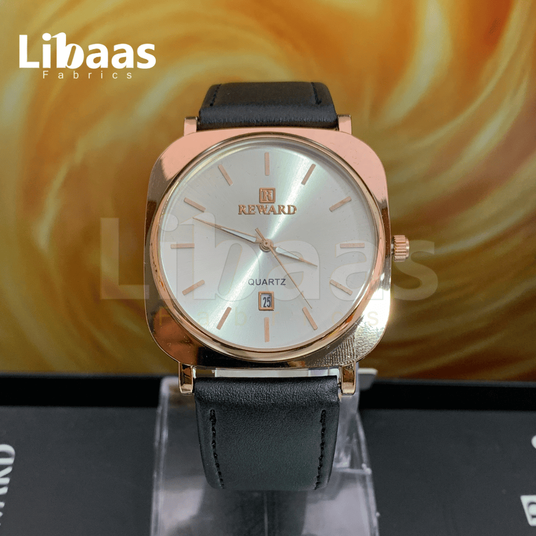 REWARD Leather Strap Premium Watch - Libaas Fabrics