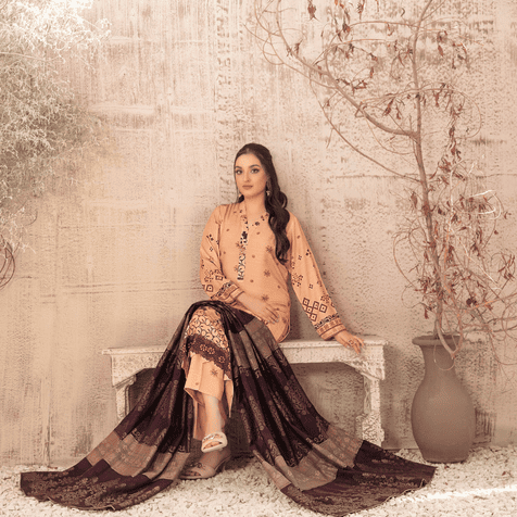 SAFAK Shawl – Digital Print Collection by Tawakkal (Unstitched) - Libaas Fabrics