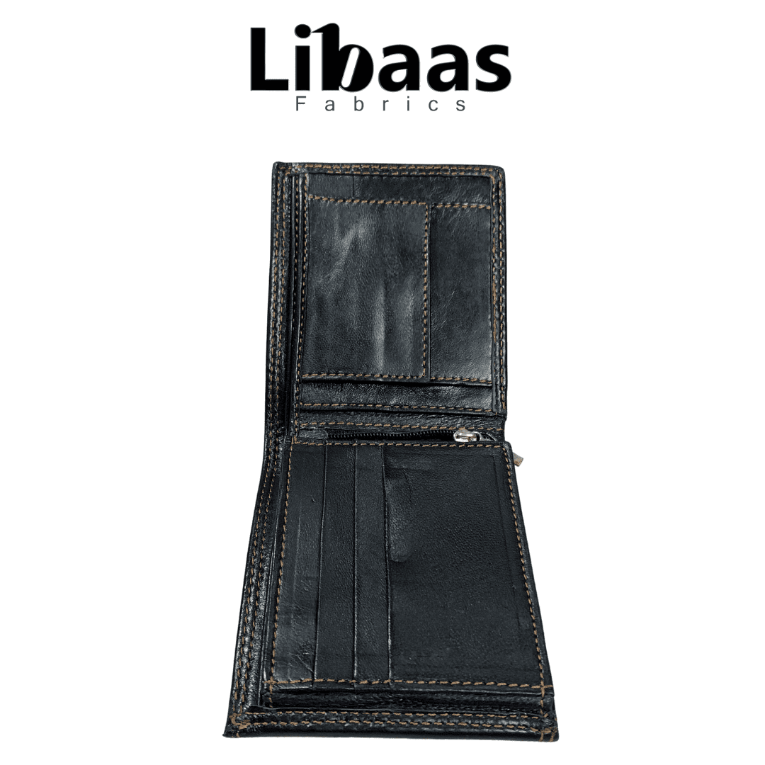 Sheep Leather Wallet Collection – Dark Brown - Libaas Fabrics