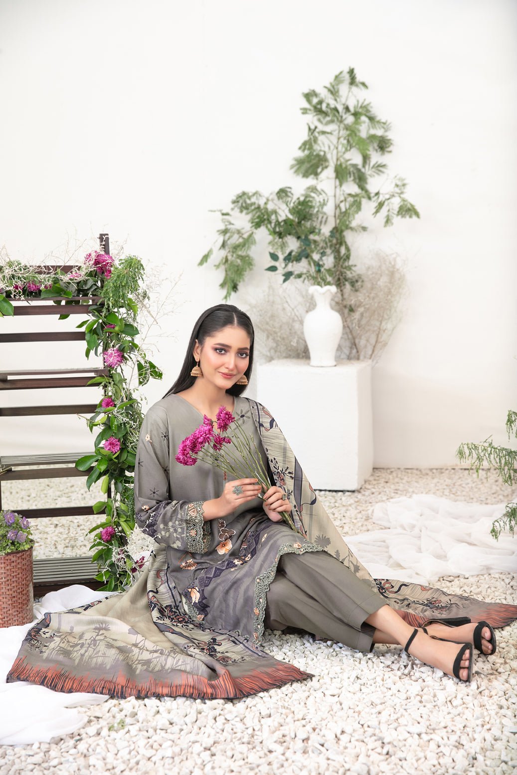 TAWAKAL suhaila New Arrival Designer Stitched Dress D - 3701 - Libaas Fabrics