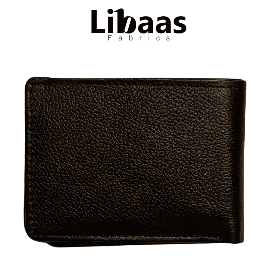 UK5 Wallet – Dark Brown | Slim Bi - Fold with Card & ID Slot - Libaas Fabrics