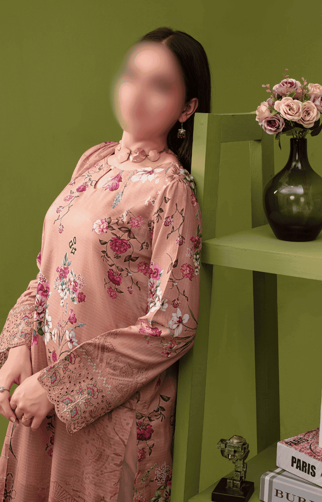 ALEEZAY Viscose EMB Shirt & Dupatta (Unstitched) - Libaas Fabrics