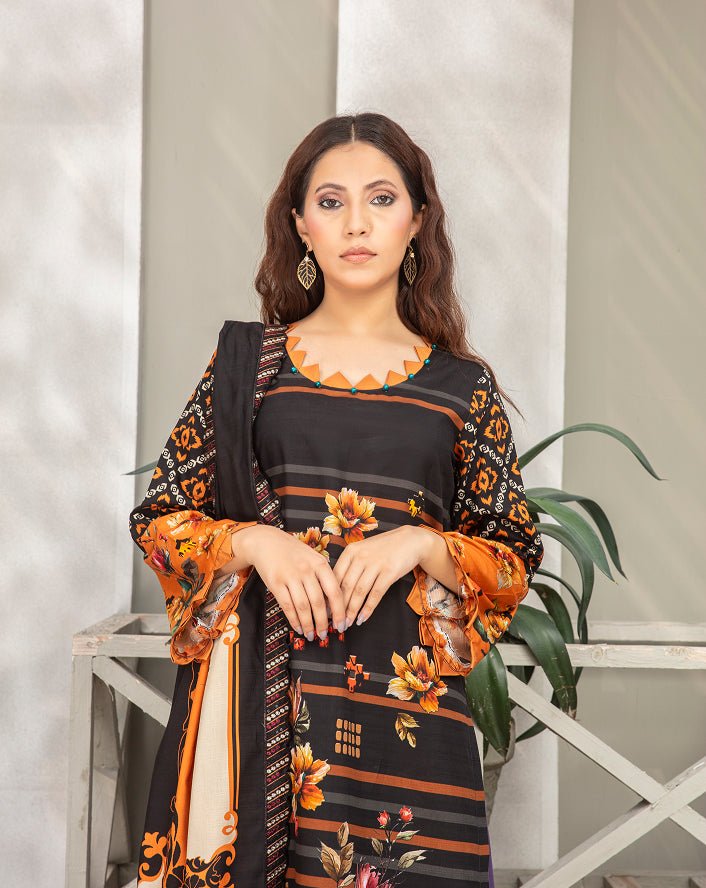 ALEEZAY Viscose EMB Shirt & Dupatta VOL - 2462 - Libaas Fabrics