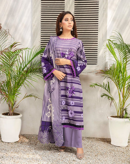 ALEEZAY Viscose EMB Shirt & Dupatta VOL - 2462 - Libaas Fabrics