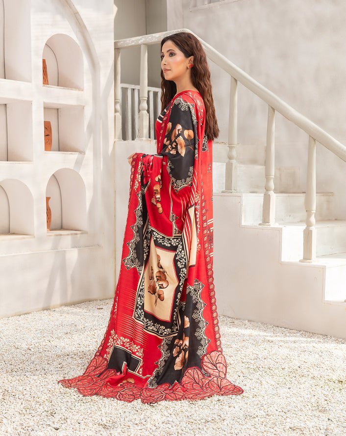 ALEEZAY Viscose EMB Shirt & Dupatta VOL - 2462 - Libaas Fabrics