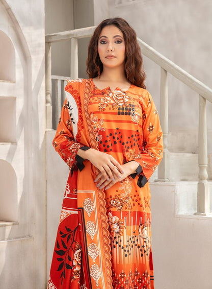 ALEEZAY Viscose EMB Shirt & Dupatta VOL - 2462 - Libaas Fabrics