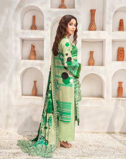 ALEEZAY Viscose EMB Shirt & Dupatta VOL - 2462 - Libaas Fabrics