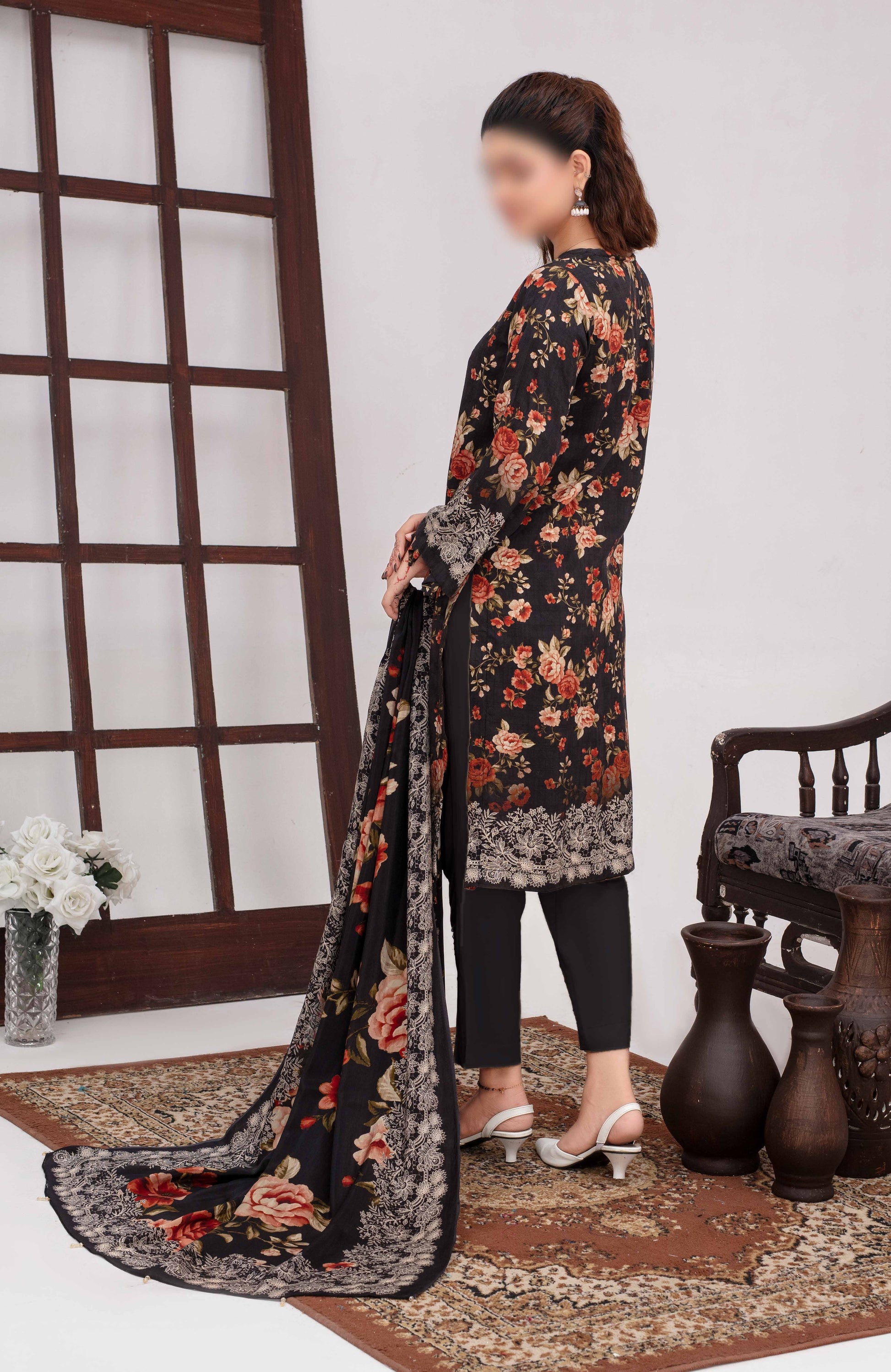 ALEEZAY Viscose EMB Shirt & Dupatta VOL - 2471 - Libaas Fabrics