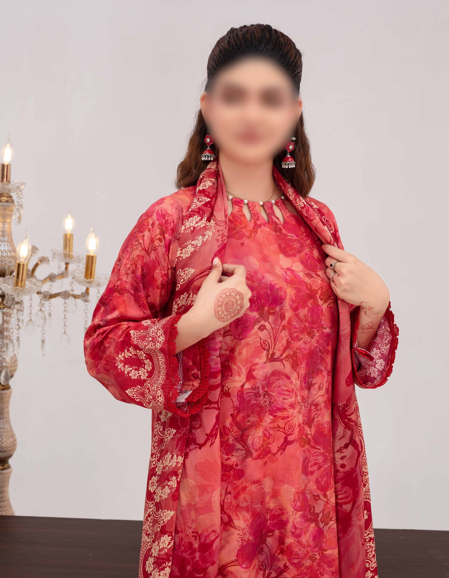ALEEZAY Viscose EMB Shirt & Dupatta VOL - 2471 - Libaas Fabrics
