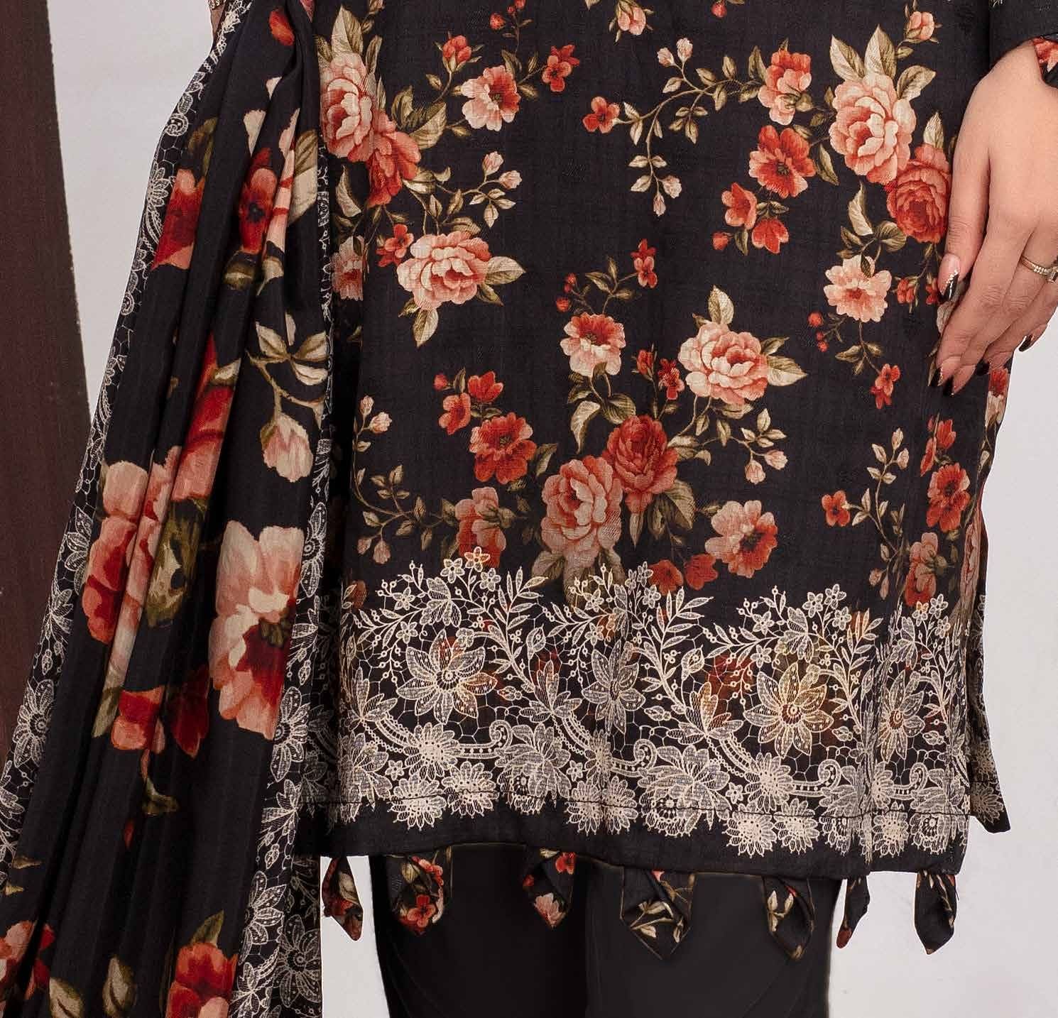 ALEEZAY Viscose EMB Shirt & Dupatta VOL - 2471 - Libaas Fabrics