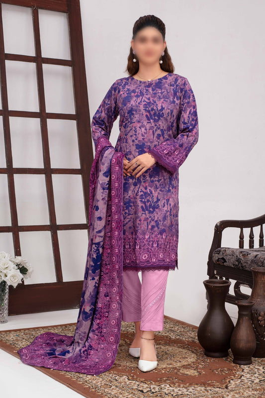 ALEEZAY Viscose EMB Shirt & Dupatta VOL - 2471 - Libaas Fabrics