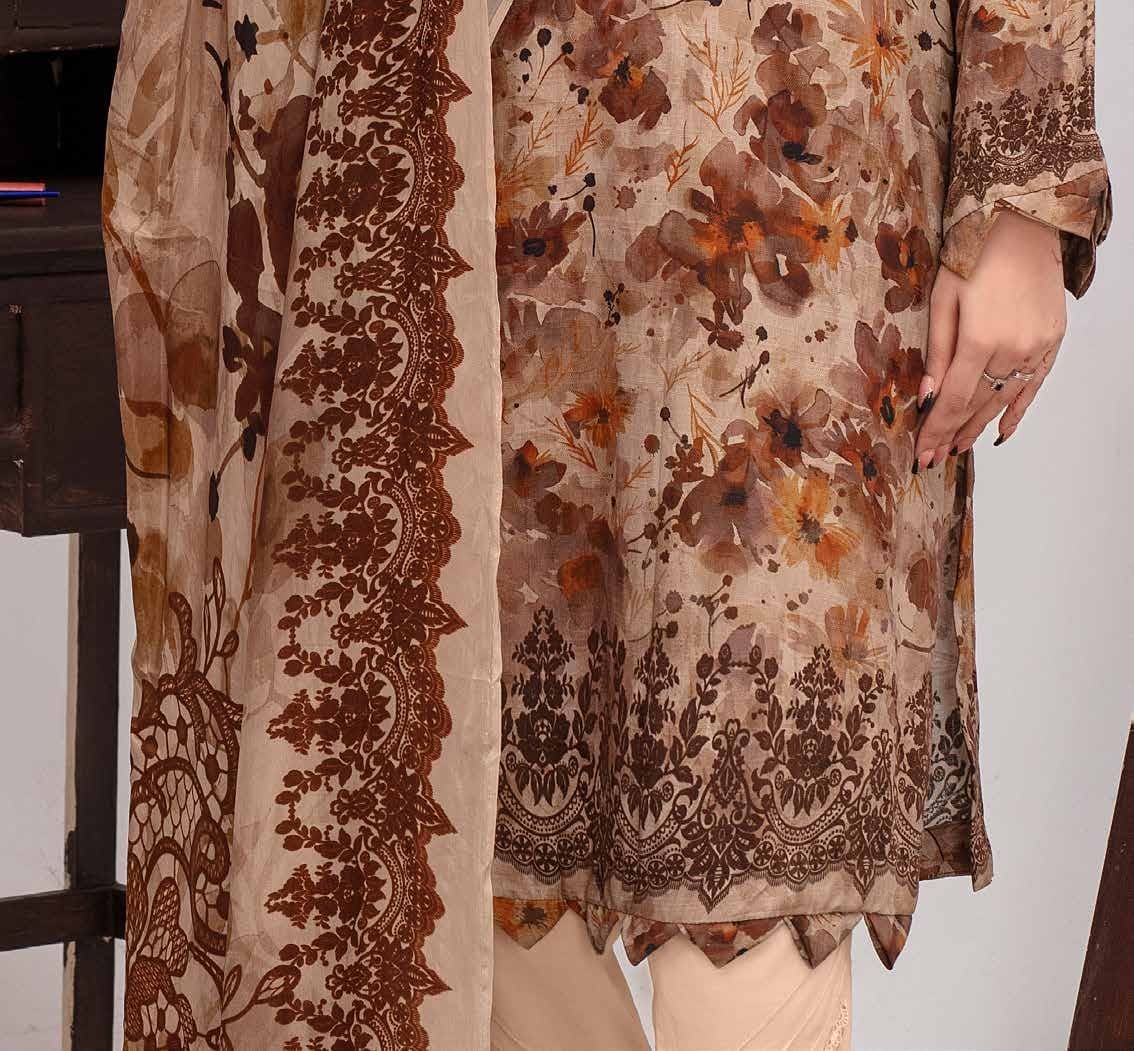 ALEEZAY Viscose EMB Shirt & Dupatta VOL - 2471 - Libaas Fabrics