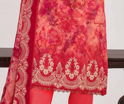 ALEEZAY Viscose EMB Shirt & Dupatta VOL - 2471 - Libaas Fabrics