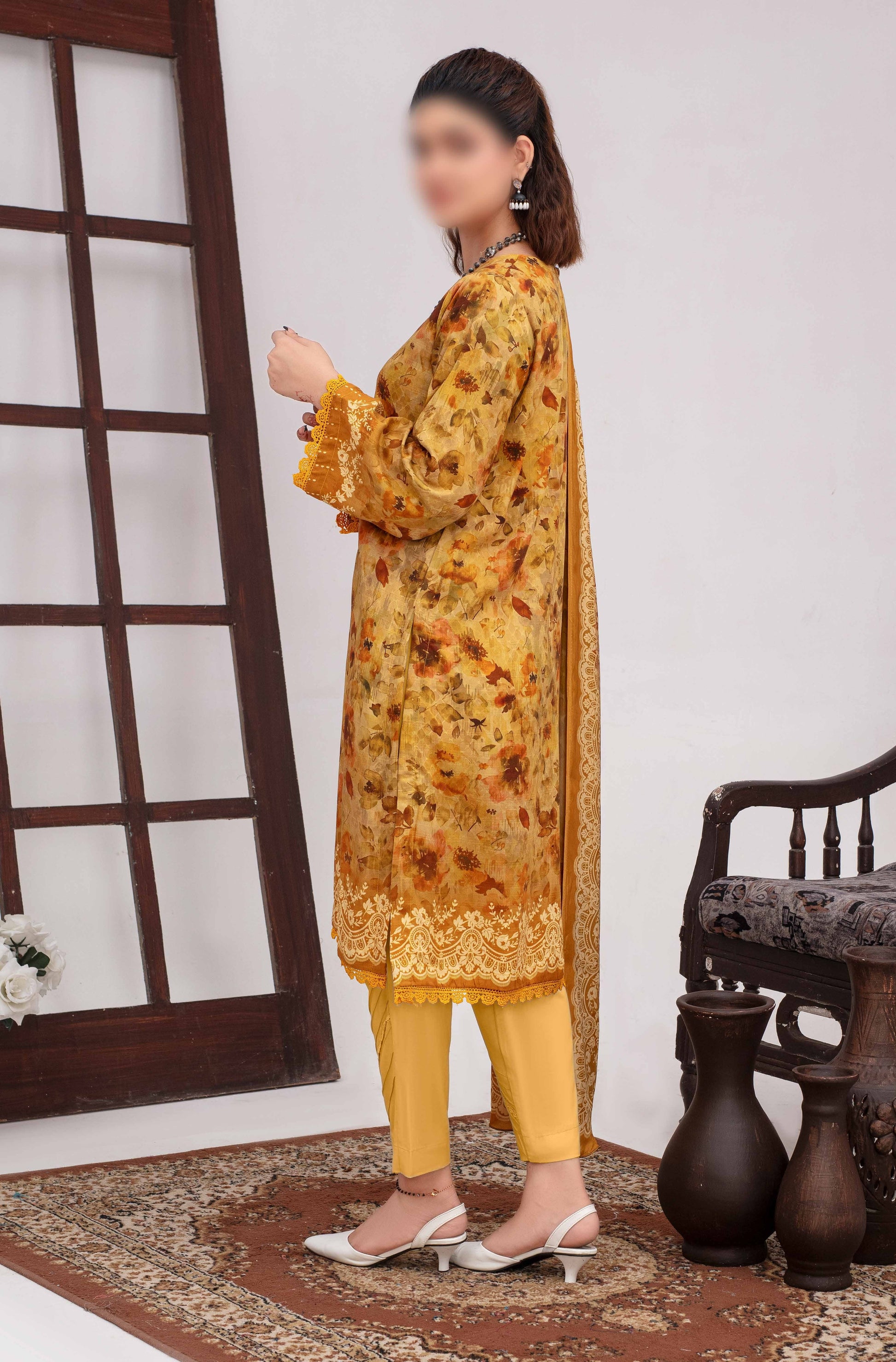 ALEEZAY Viscose EMB Shirt & Dupatta VOL - 2471 - Libaas Fabrics