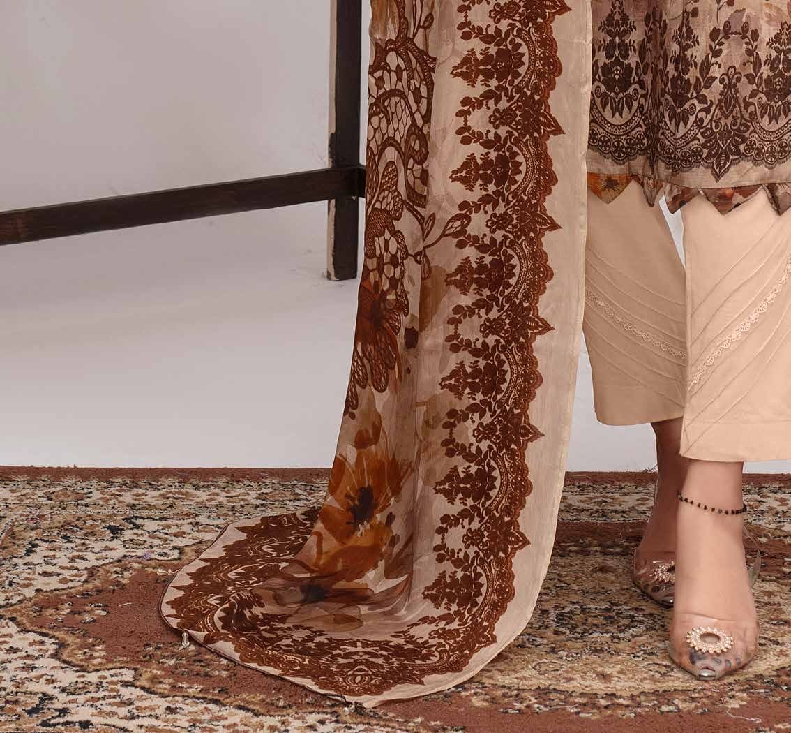 ALEEZAY Viscose EMB Shirt & Dupatta VOL - 2471 - Libaas Fabrics