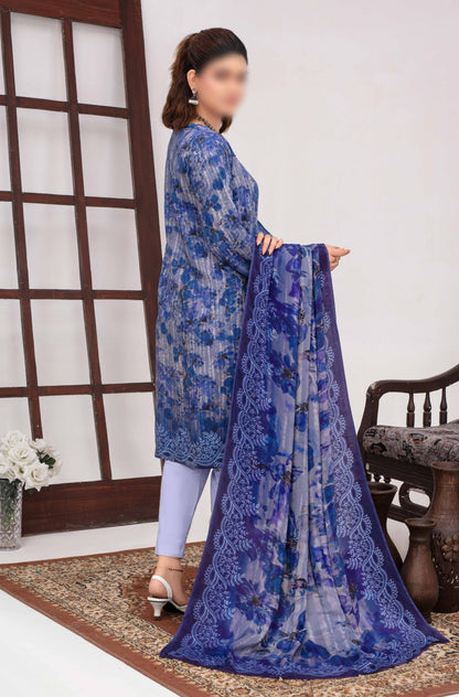 ALEEZAY Viscose EMB Shirt & Dupatta VOL - 2471 - Libaas Fabrics