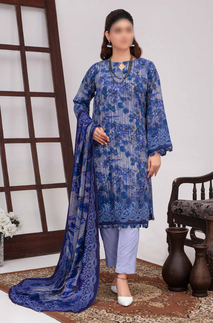 ALEEZAY Viscose EMB Shirt & Dupatta VOL - 2471 - Libaas Fabrics