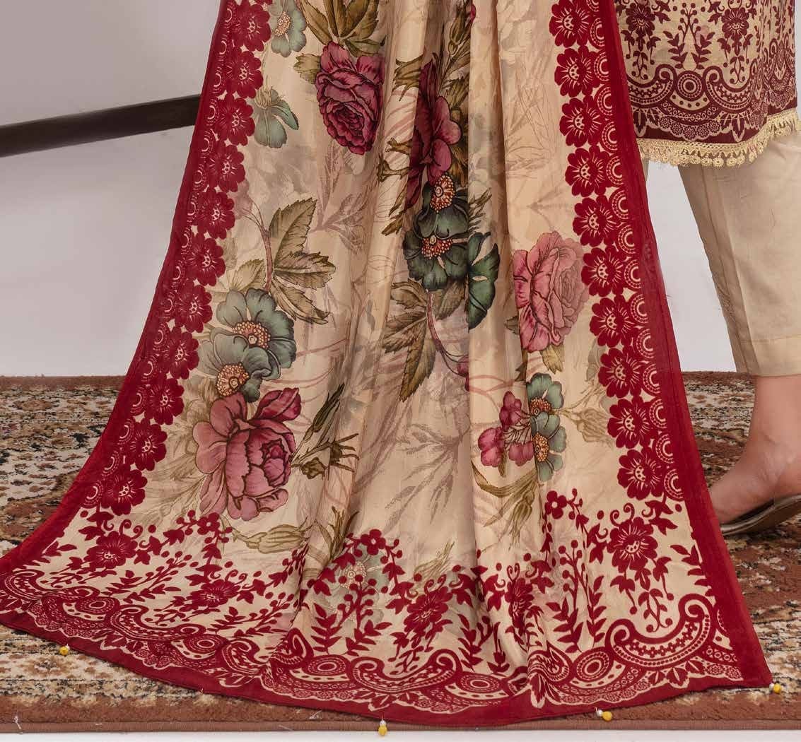 ALEEZAY Viscose EMB Shirt & Dupatta VOL - 2471 - Libaas Fabrics