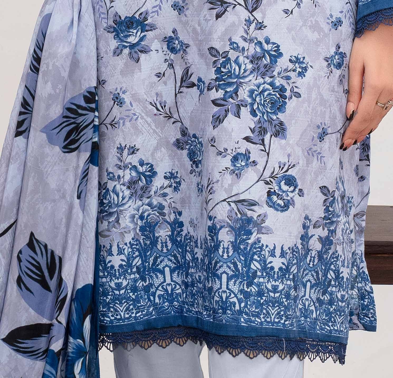 ALEEZAY Viscose EMB Shirt & Dupatta VOL - 2471 - Libaas Fabrics