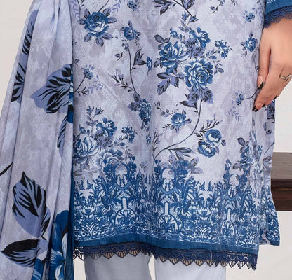 ALEEZAY Viscose EMB Shirt & Dupatta VOL - 2471 - Libaas Fabrics