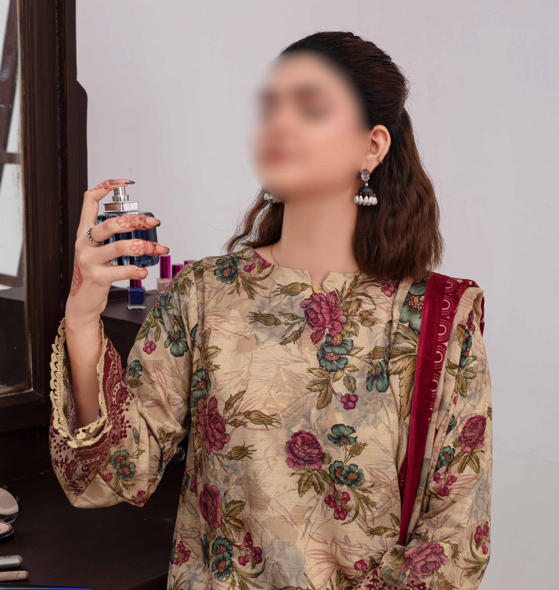 ALEEZAY Viscose EMB Shirt & Dupatta VOL - 2471 - Libaas Fabrics