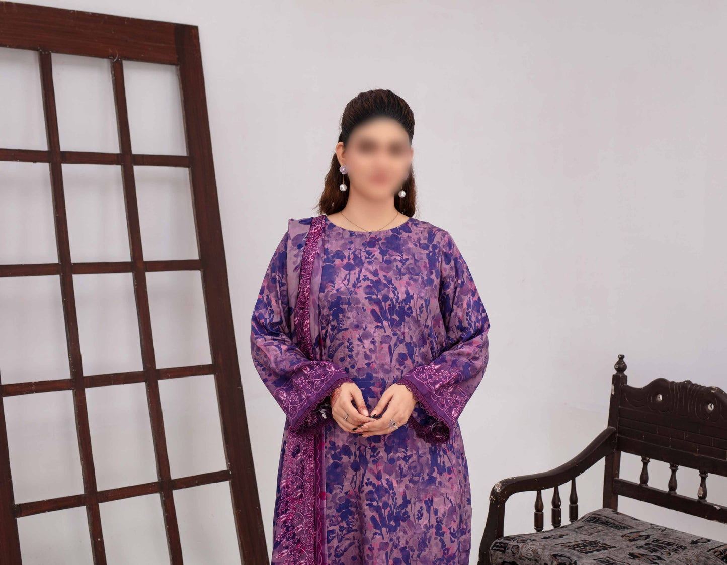 ALEEZAY Viscose EMB Shirt & Dupatta VOL - 2471 - Libaas Fabrics