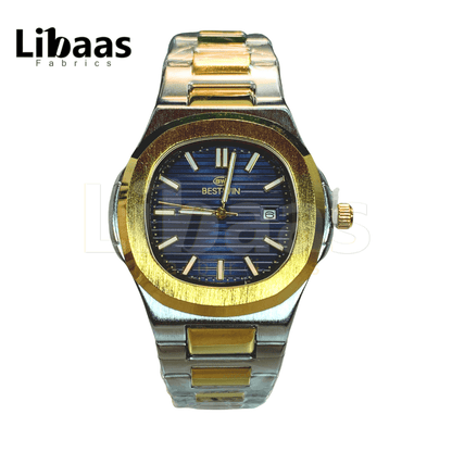 BestWin Elegance Stainless Steel Blue Dial - Libaas Fabrics