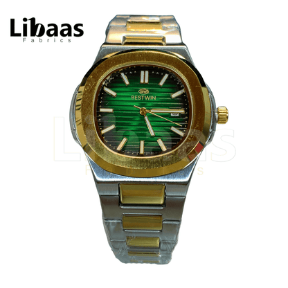 BESTWIN Elegance Stainless Steel Green Dial - Libaas Fabrics