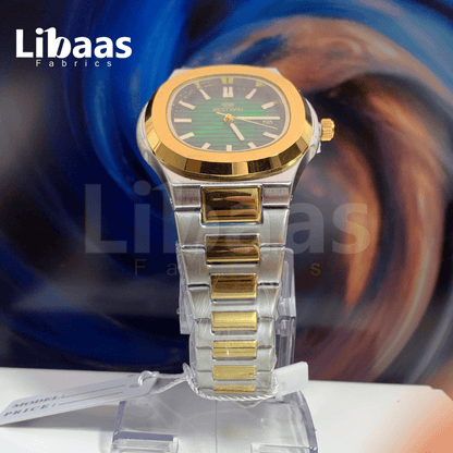 BESTWIN Elegance Stainless Steel Green Dial - Libaas Fabrics