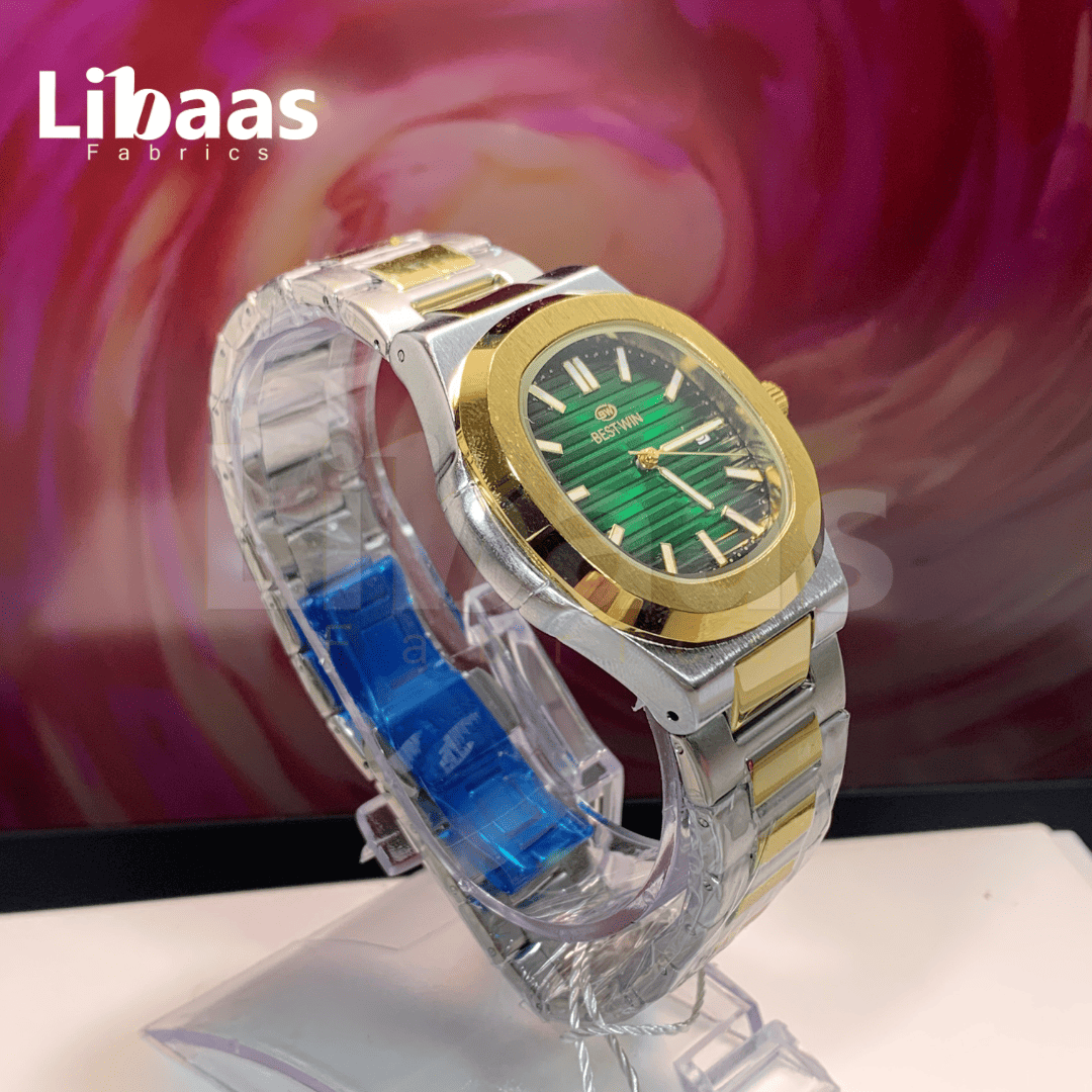 BESTWIN Elegance Stainless Steel Green Dial - Libaas Fabrics