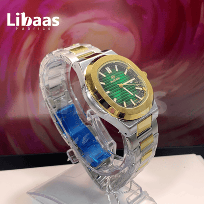 BESTWIN Elegance Stainless Steel Green Dial - Libaas Fabrics