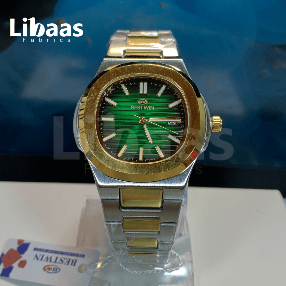 BESTWIN Elegance Stainless Steel Green Dial - Libaas Fabrics