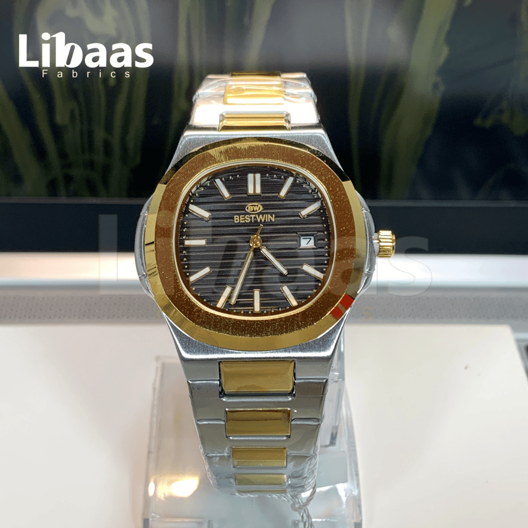 BESTWIN ELEGANCE STAINLESS STEEL MENS WATCH - Libaas Fabrics
