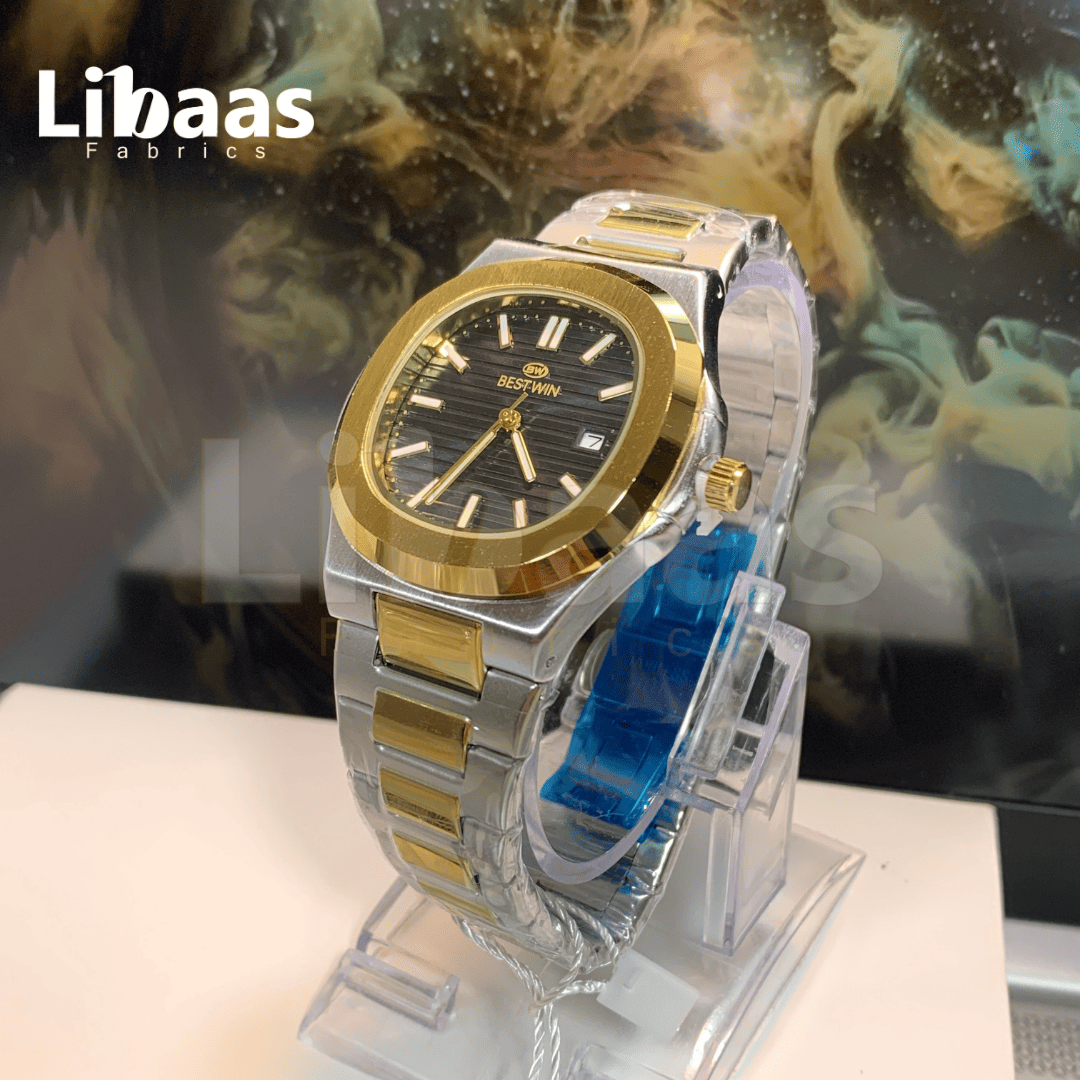 BESTWIN ELEGANCE STAINLESS STEEL MENS WATCH - Libaas Fabrics