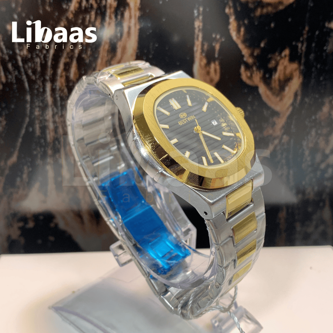 BESTWIN ELEGANCE STAINLESS STEEL MENS WATCH - Libaas Fabrics