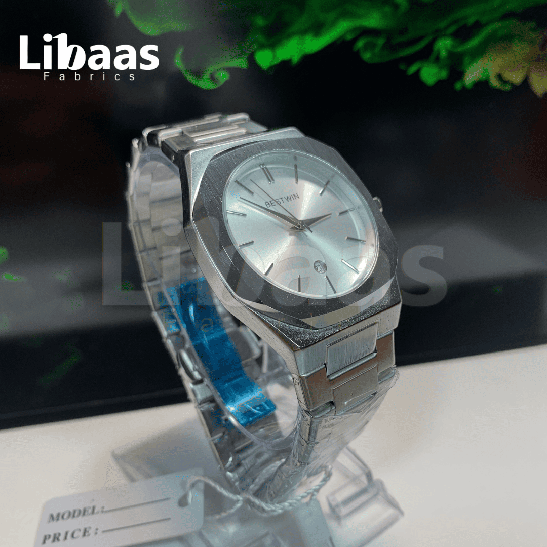 BestWin Elegance Stainless Steel Silver Dial - Libaas Fabrics